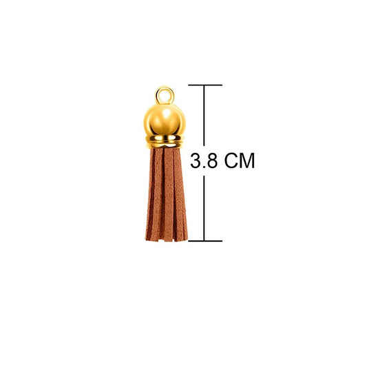 100PCS Leather Keychain Tassels Bulk Colored Tassel Pendants Crafts DIY Charms Earrings Bracelets and Jewelry