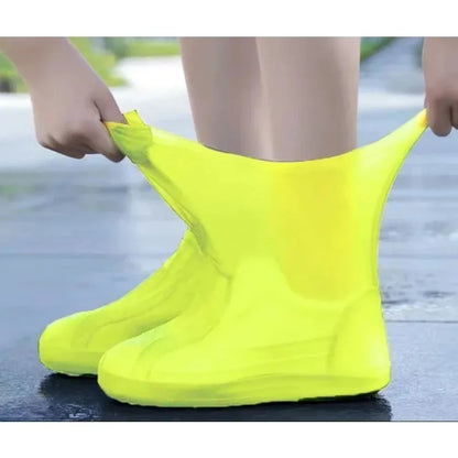 1 Pair Rubber Rain Boot Overshoes For Outdoor Use, Silicone Waterproof Shoe Covers, Rainy Day Shoe Cover, Reusable Non-Slip Rain